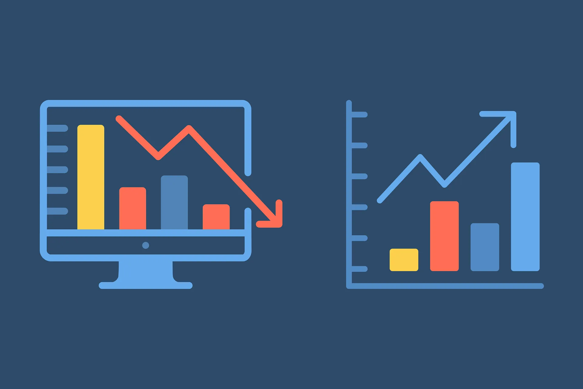 Power BI report on computer monitor