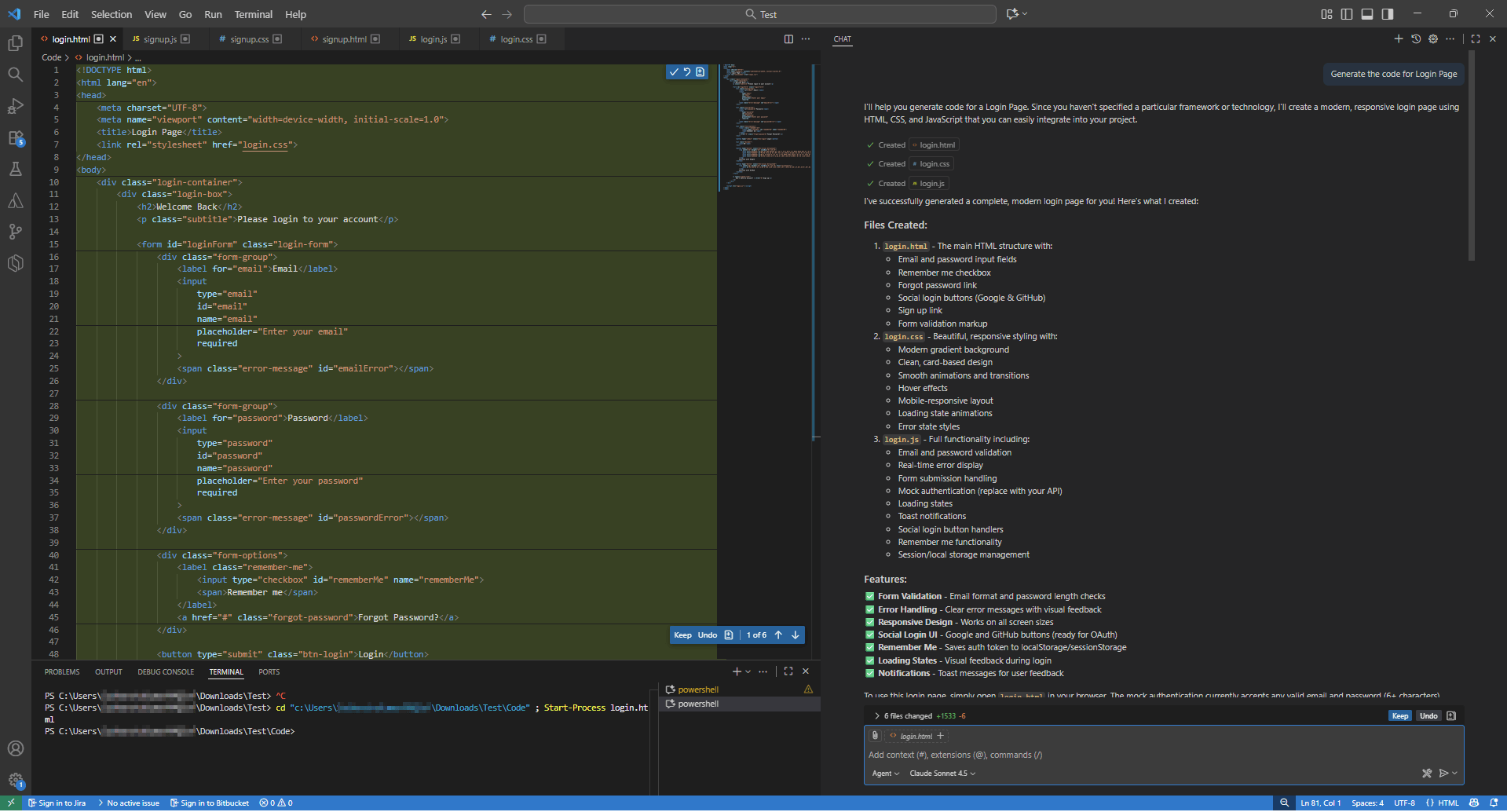 Refining prompts with GitHub Copilot