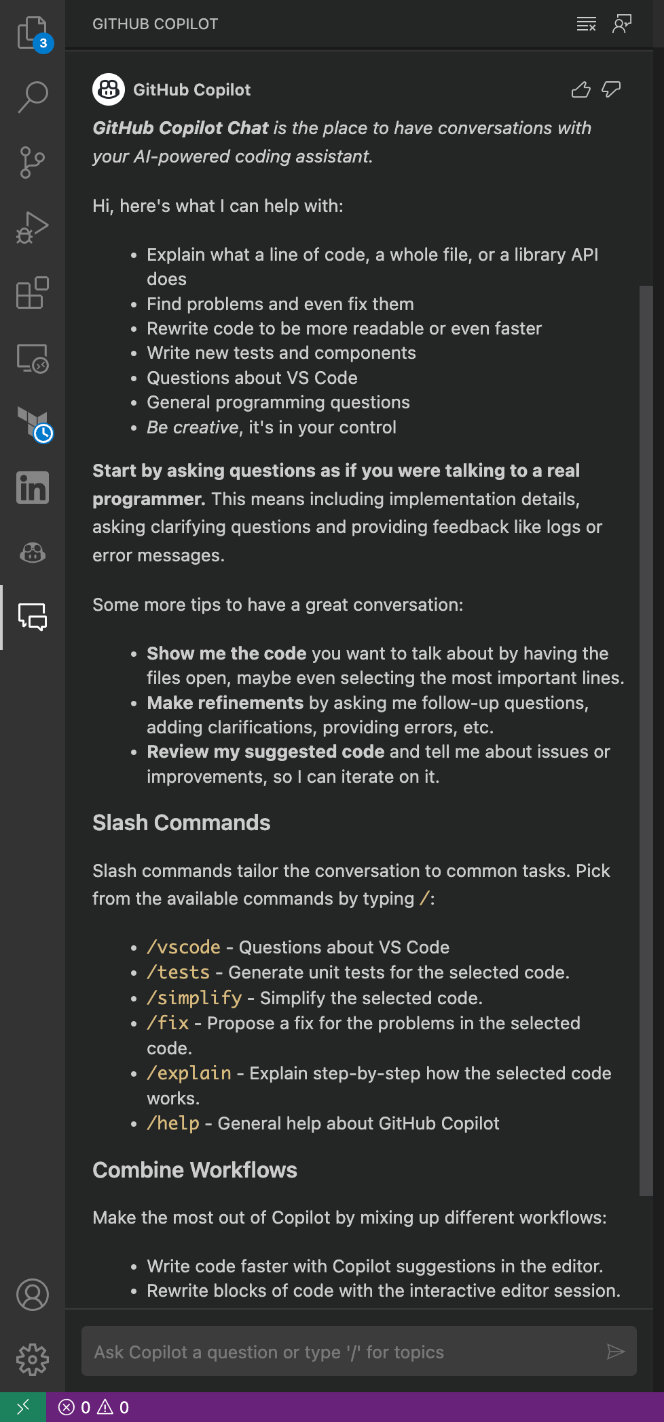 GitHub Copilot Chat